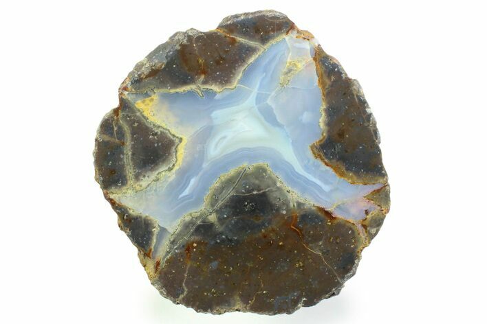 Colorful Polished Thunderegg Half - Nevada #337859
